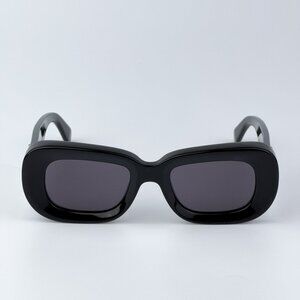 Off-White CARRARA 007 BRAND NEW Sunglasses Black Dark Grey Unisex Rectangular